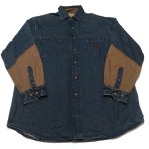 Timberland Pro Denim button down shirt L